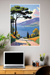 Serene Lake side Landscape Wall Poster| Art Posters