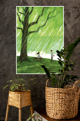 Starlit Forest Poster | The Green World Poster