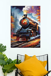 Steam Locomotive Poster | Art Posters