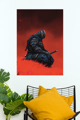 The Crimson Path Poster | Samurai Warrior Poster