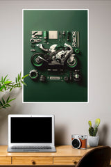 The Hear to fthe Machine Poster | Bike Posters
