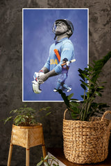 Thunder in Blue Poster | Cricketers Posters