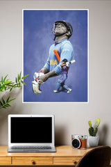 Thunder in Blue Poster | Cricketers Posters