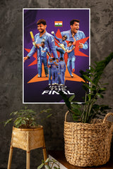 Tri color Spirit Poster | Cricketers Posters