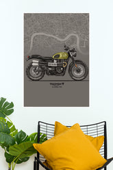 Triumph Scrambler 1200 Poster | Bike Posters