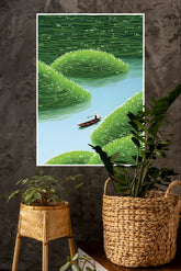 Whispering River Poster | The Green World Poster