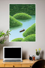 Whispering River Poster | The Green World Poster