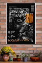 Never Give Up Tiger Poster | Animal Posters
