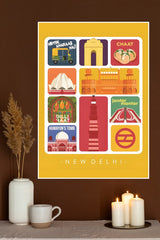 New Delhi Fridge Magnet Poster | CIty Posters