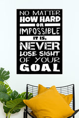 No Matter Poster | Gym and Motivational Quotes Posters