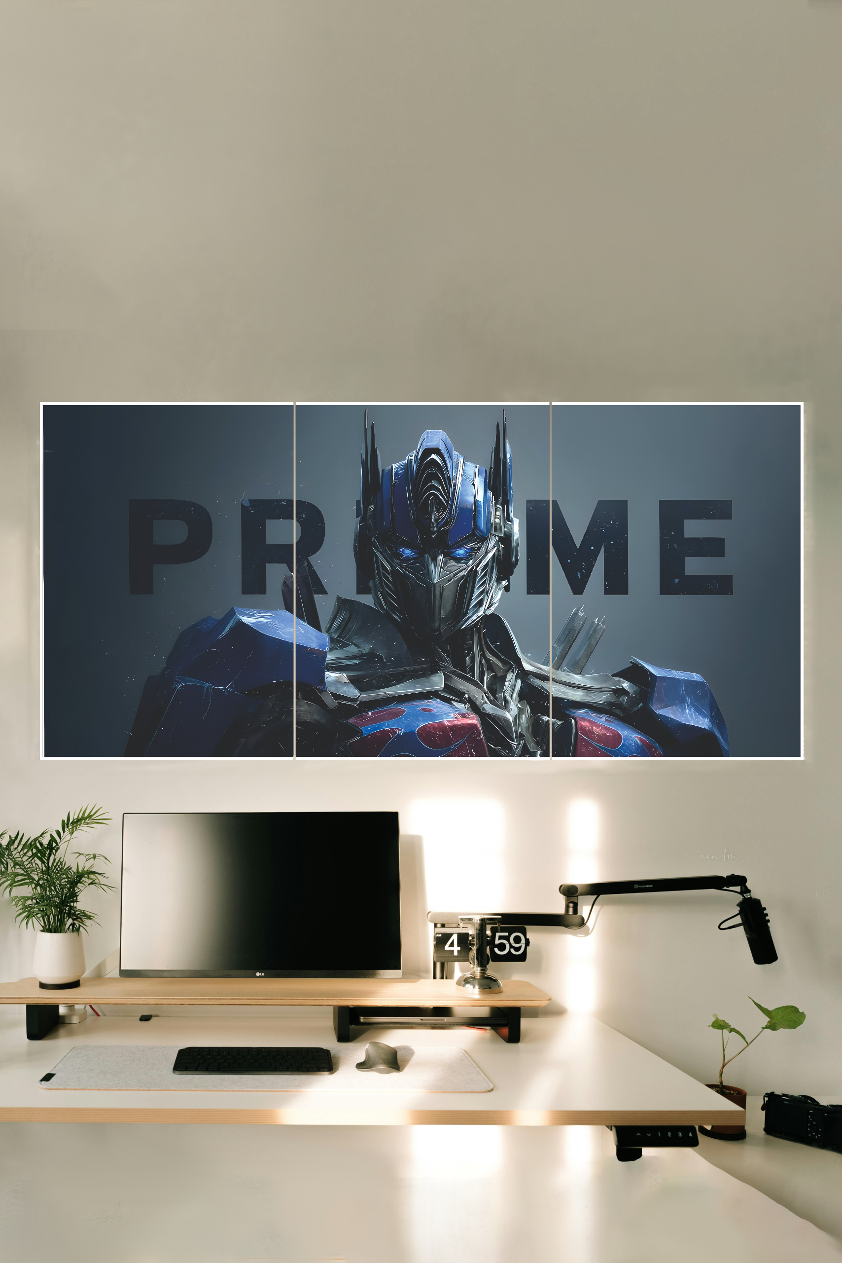 Optimus Prime Transformers Poster 3 Split Poster