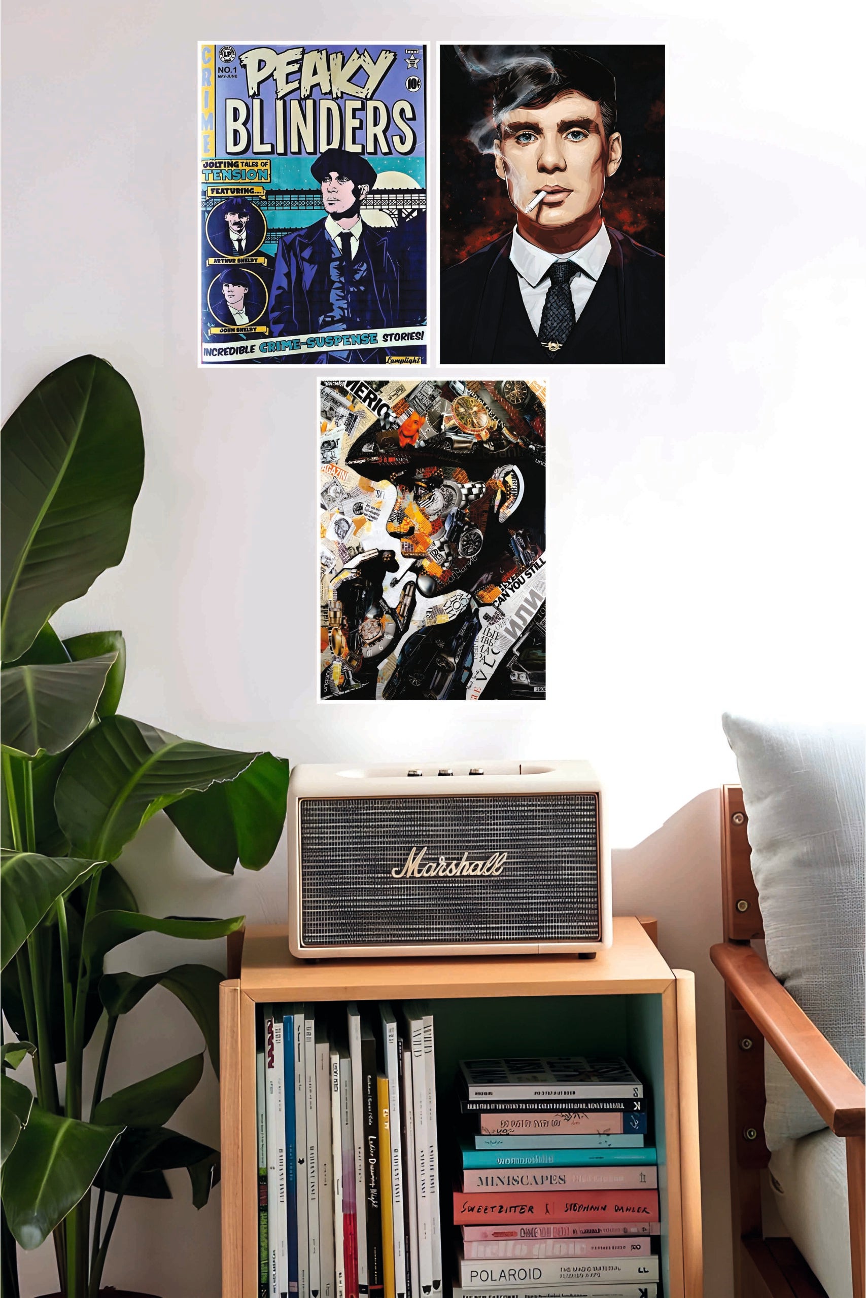 Peaky Blinders Hollywood Movie Poster | Combo Wall Poster Set | Pack of 3 Posters