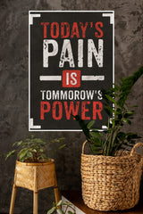 Pain is Power Poster | Gym and Motivational Quotes Posters