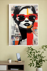 Painting Of A Woman With Sunglasses Poster | Art Posters