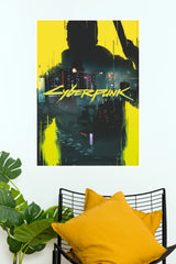 Cyberpunk 2077 Night City Poster | Futuristic Gaming Wall Art (Game Poster)