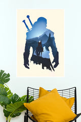 The Witcher 3 Geralt Poster | Dark Fantasy Gaming Wall Art (Game Poster)