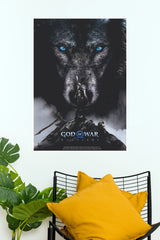 God of War Ragnarök Wolf Poster | Kratos Gaming Wall Art (Game Poster)