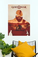 God of War Kratos Poster | Minimalist Gaming Wall Art (Game Poster)