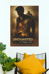 Uncharted 4 A Thief’s End – Nathan Drake Adventure Poster (Game Poster)