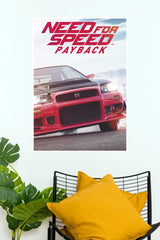 Need for Speed Payback Car Racing Poster – Nissan GT-R Gaming Wall Art (Game Poster)