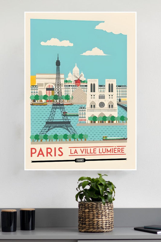 Paris CIty Scape Poster | CIty Posters