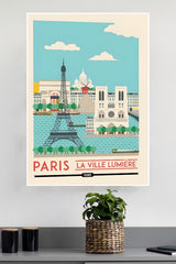Paris CIty Scape Poster | CIty Posters