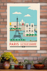 Paris CIty Scape Poster | CIty Posters