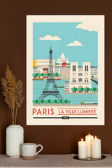 Paris CIty Scape Poster | CIty Posters