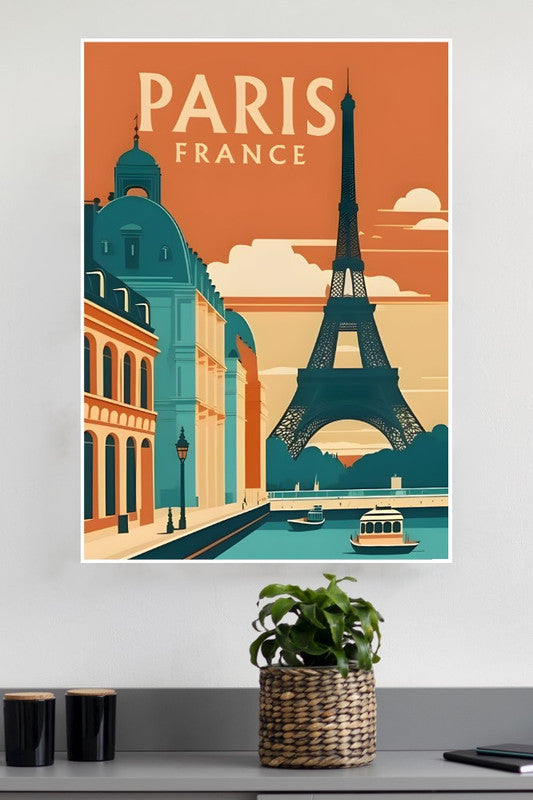 Paris France Travel Poster | CIty Posters