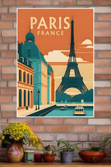 Paris France Travel Poster | CIty Posters