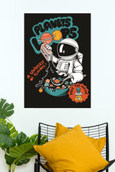 Planets Loops Astronaut Poster | Astronaut Posters