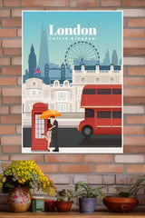 Popular London Christmas Poster | CIty Posters