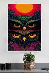 Psychedelic Owl Poster | Animal Posters