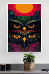 Psychedelic Owl Poster | Animal Posters