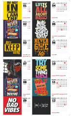 Quotes About Success Premium Table Desk Calendar