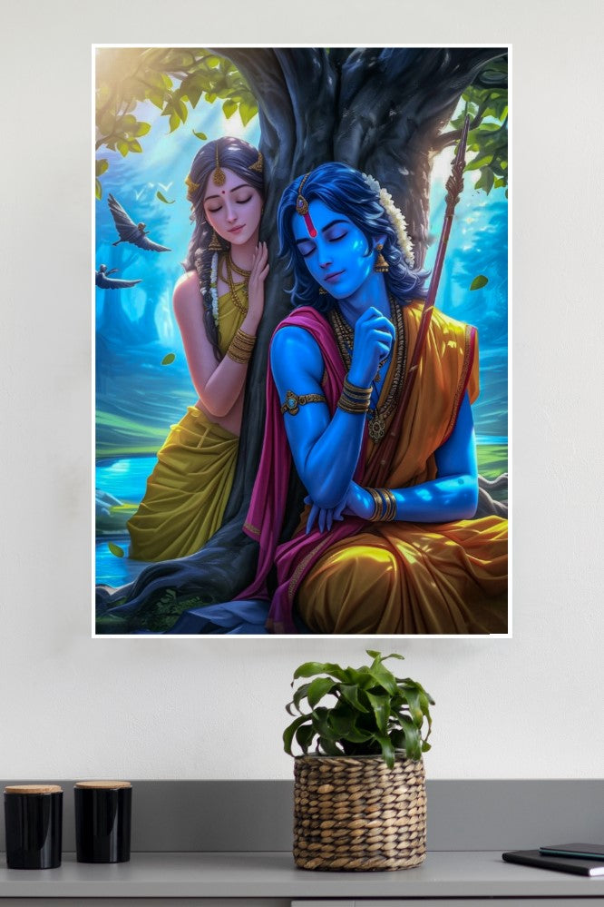 Radha Krishna in Love Poster | God Posters