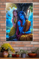 Radha Krishna in Love Poster | God Posters