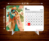 Radha Krishna Premium Table Desk Calendar