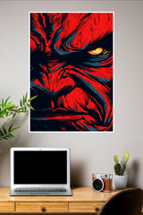 Red Angry Hulk Poster, Marvel Poster | Superhero Posters