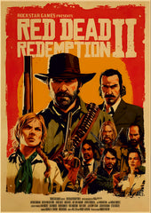 Red Dead Redemption 2 Poster | Arthur Morgan & Van der Linde Gang Art (Game Poster)