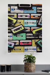 Retro Cassette Tape Poster | Music Posters