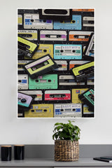 Retro Cassette Tape Poster | Music Posters