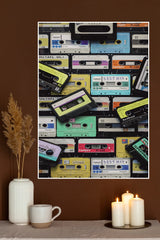 Retro Cassette Tape Poster | Music Posters
