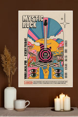 Retro Vintage Psychedelic Rock Music Concert Poster | Music Posters