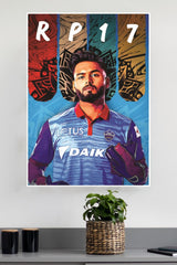Rishabh Pant Poster | Cricketers Posters | Sports Poster