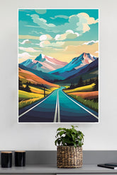 Road in Mountains Poster | CIty Posters