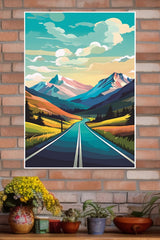 Road in Mountains Poster | CIty Posters