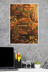 Route 66 Diner Poster | Animated Movie Posters
