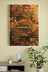 Route 66 Diner Poster | Animated Movie Posters