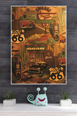 Route 66 Diner Poster | Animated Movie Posters